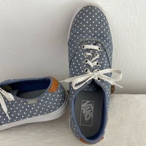 Vans polka dotted denim classics Euc size 8.5